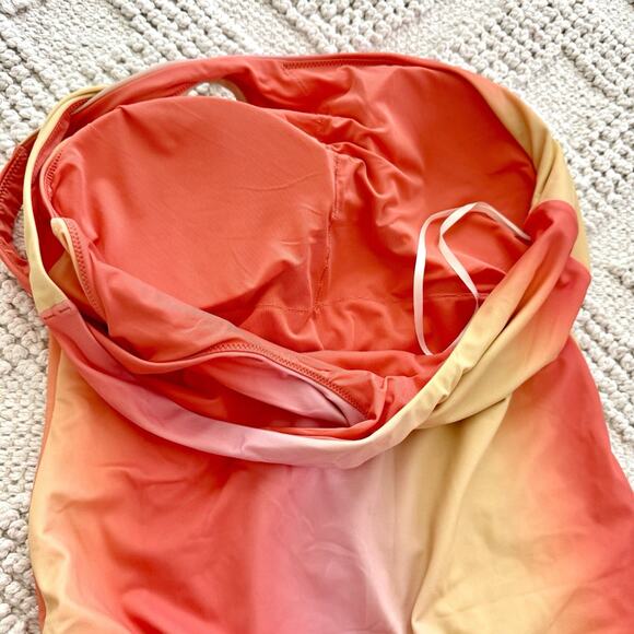 Aerie One Piece Full Coverage One Shoulder Pastel Swimsuit Women’s Size Large - Picture 11 of 12